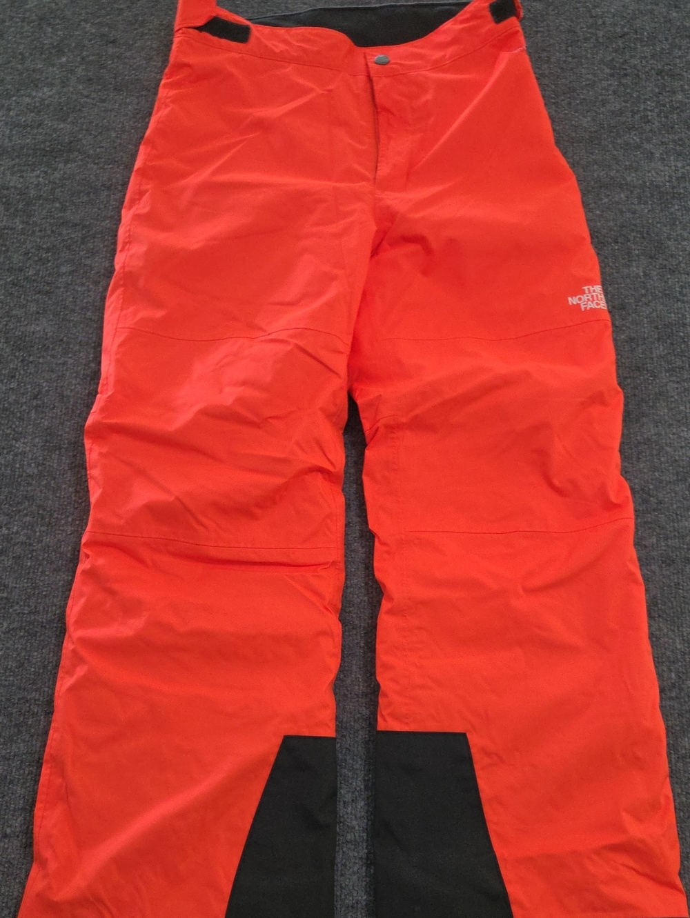 The North Face Kids Red Ski Pants with Black Cuff Panels
